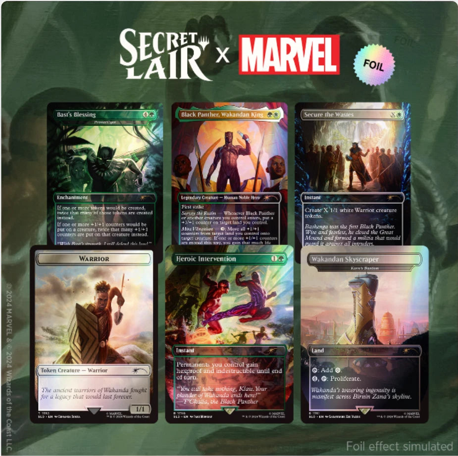 Secret Lair: MARVEL RAINBOW FOIL Black Panther