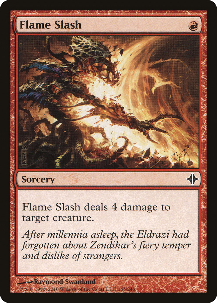 Flame Slash (ROE-145) - Rise of the Eldrazi Foil