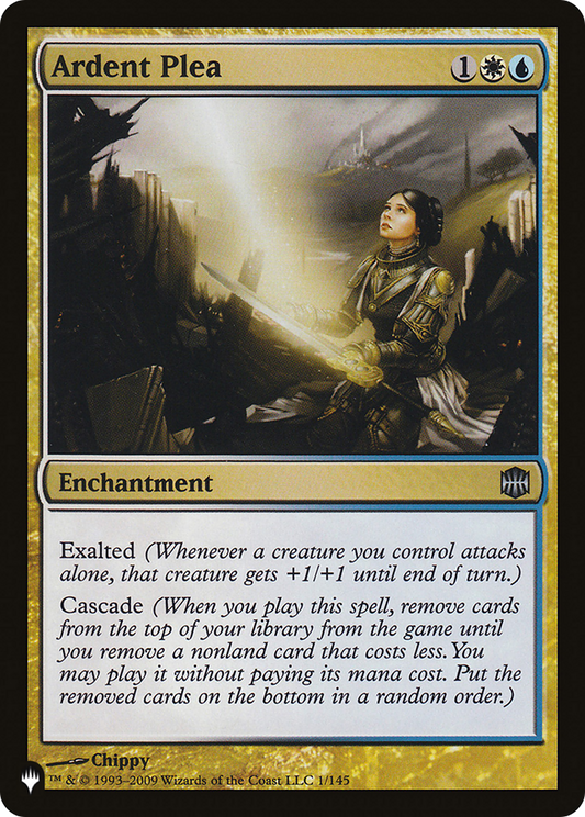 Ardent Plea (LIST-ARB-1) - The List
