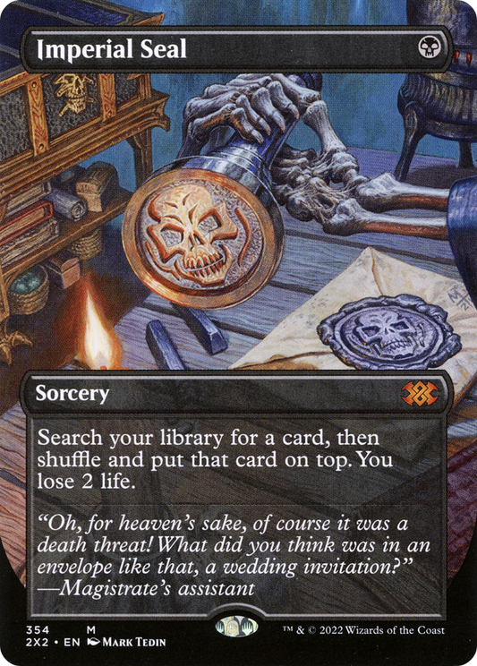 Imperial Seal (Borderless) (2X2-354) - Double Masters 2022 (Borderless) Foil