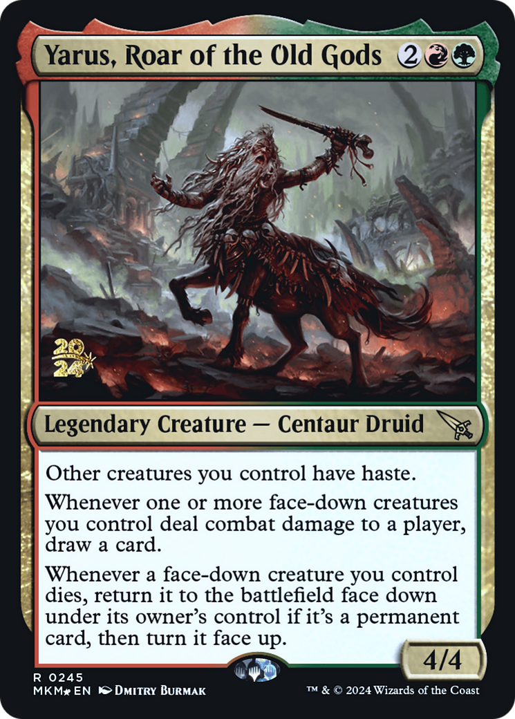 Yarus, Roar of the Old Gods (PRE-245) - Murders at Karlov Manor Promos Foil