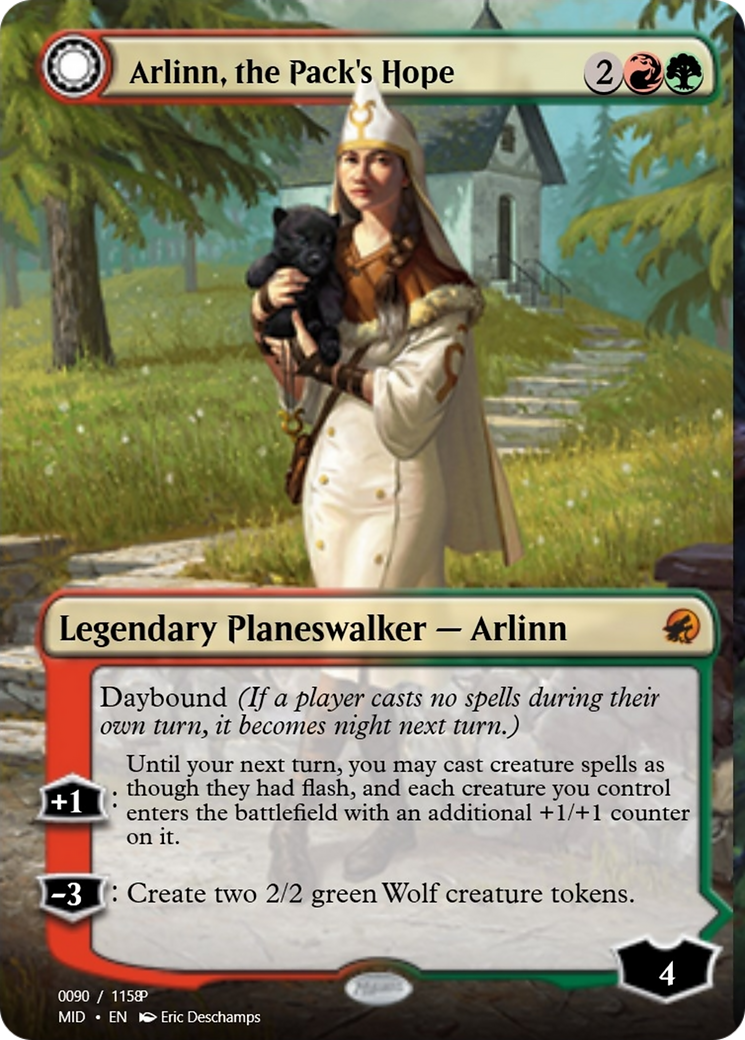 Arlinn, the Pack's Hope // Arlinn, the Moon's Fury (PRM-94060) - Magic Online Promos Foil
