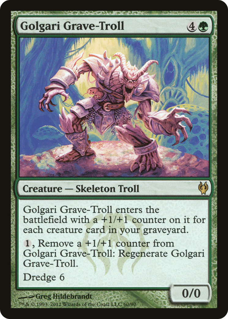 Golgari Grave-Troll (DDJ-060) - Duel Decks: Izzet vs. Golgari (Japanese)