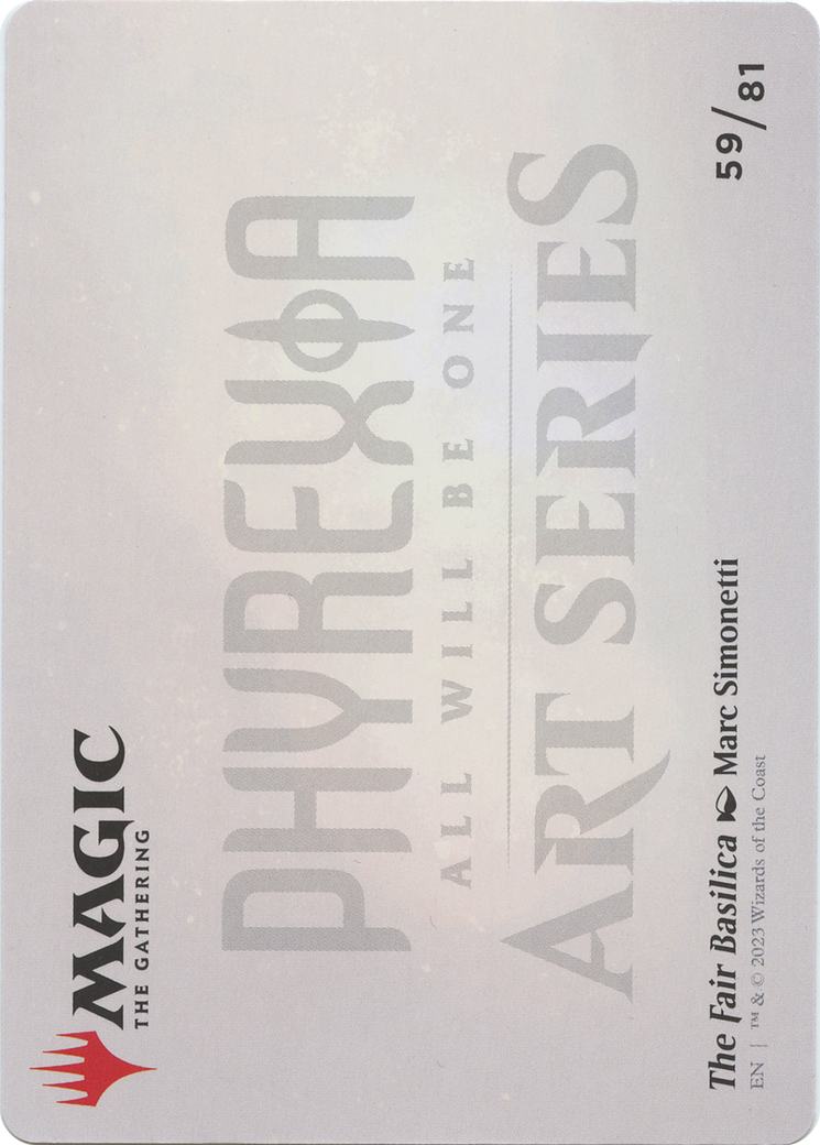 The Fair Basilica // The Fair Basilica (AONE-059) - Phyrexia: All Will Be One Art Series (Borderless)