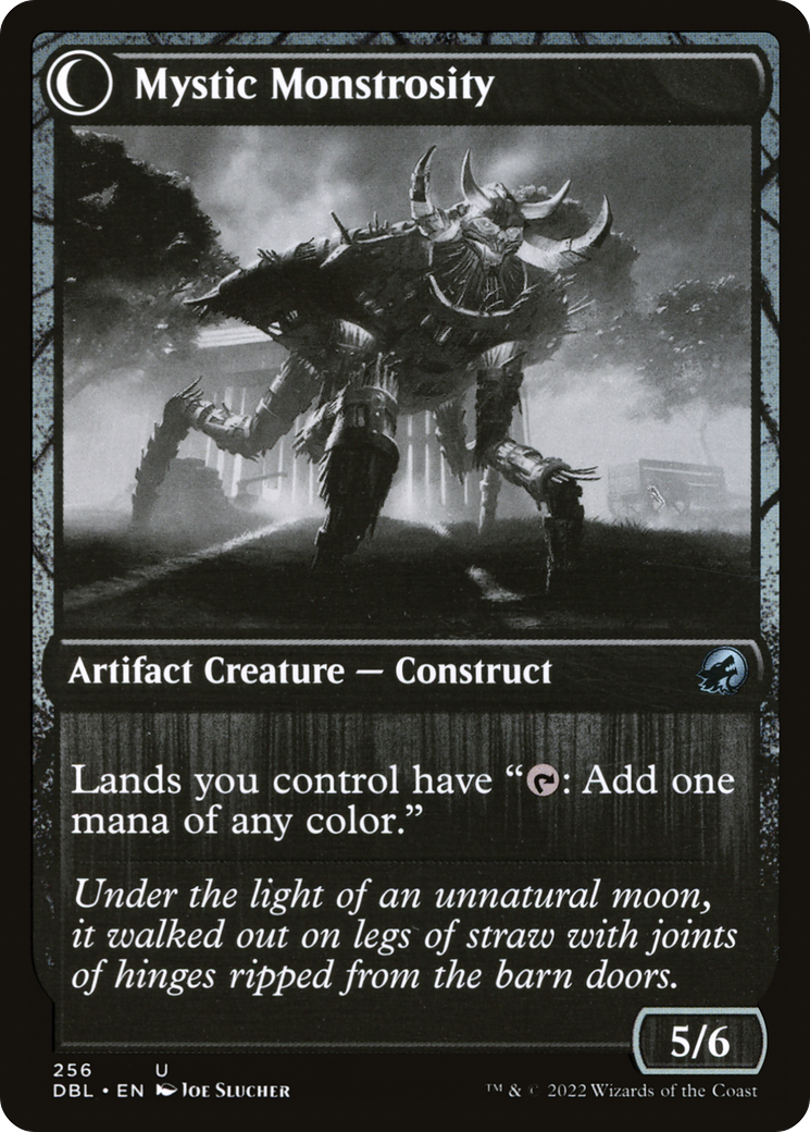 Mystic Skull // Mystic Monstrosity (DBL-256) - Innistrad: Double Feature: (Double Faced Transform) Foil