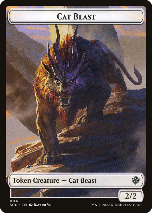 Cat Beast (TSCD-004) - Starter Commander Deck Tokens Foil