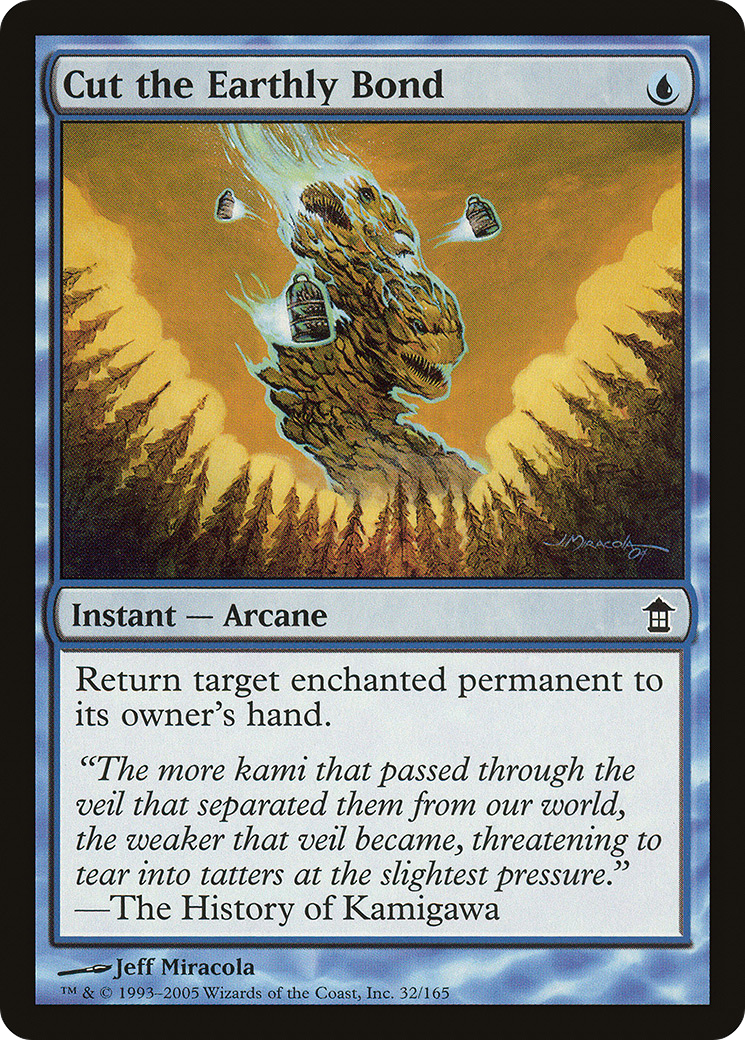 Cut the Earthly Bond (SOK-032) - Saviors of Kamigawa Foil
