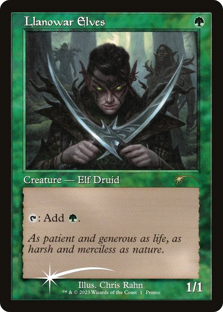 Llanowar Elves (MEDIA-01★) - Dominaria United Promos Foil