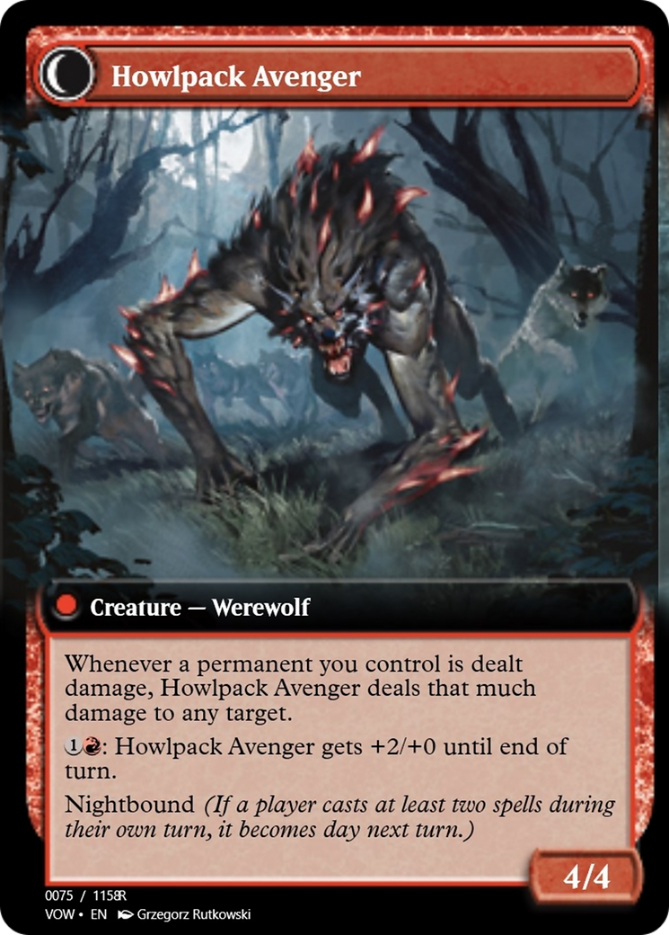 Ill-Tempered Loner // Howlpack Avenger (PRM-95389) - Magic Online Promos