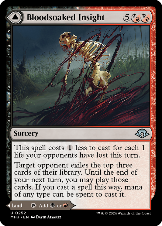 Bloodsoaked Insight // Sanguine Morass (MH3-252) - Modern Horizons 3