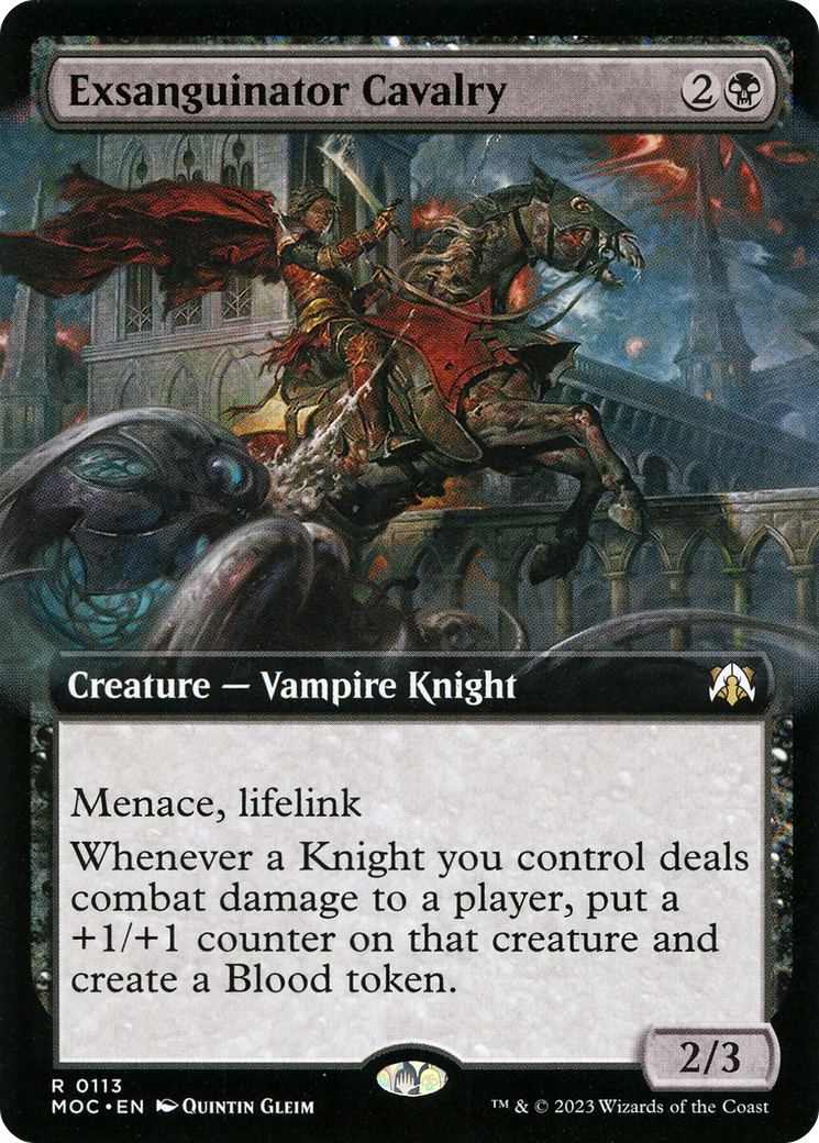 Exsanguinator Cavalry (MOC-113) - March of the Machine Commander: (Extended Art) Foil