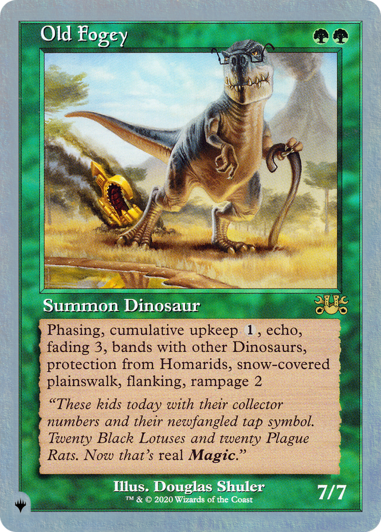 Old Fogey (LIST-039) - The List (Unfinity Foil Edition) Foil