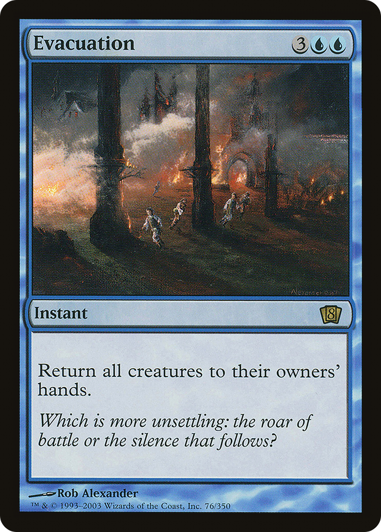 Evacuation (8ED-76★) - Eighth Edition Foil