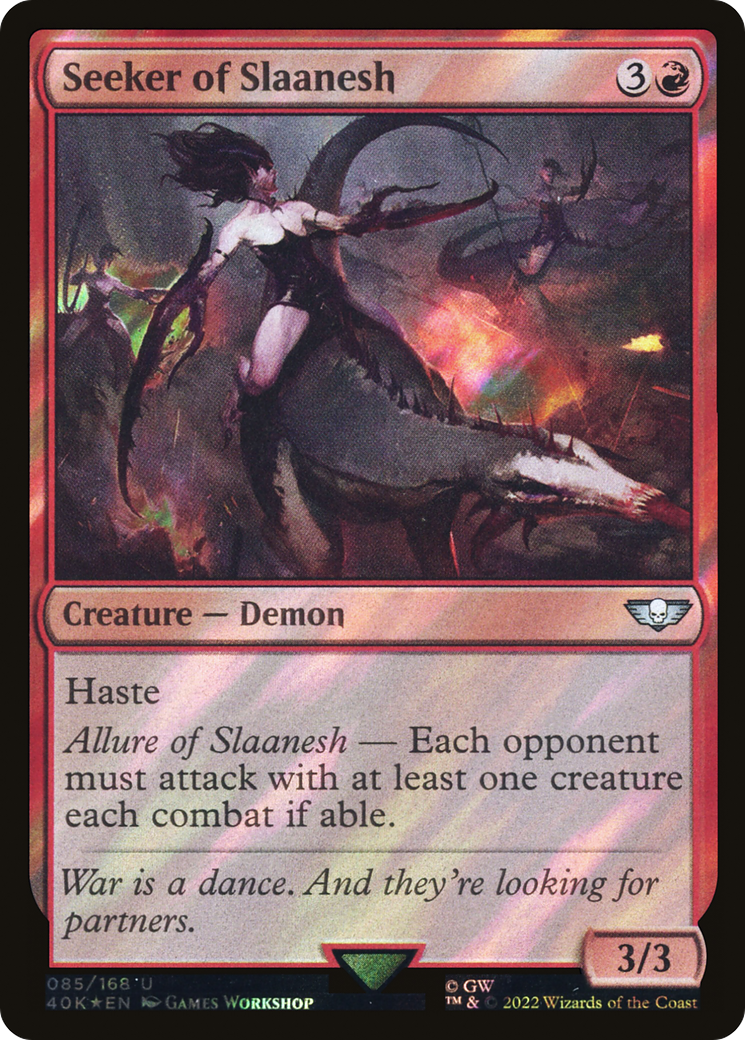 Seeker of Slaanesh (40K-85★) - Warhammer 40,000 Commander Foil