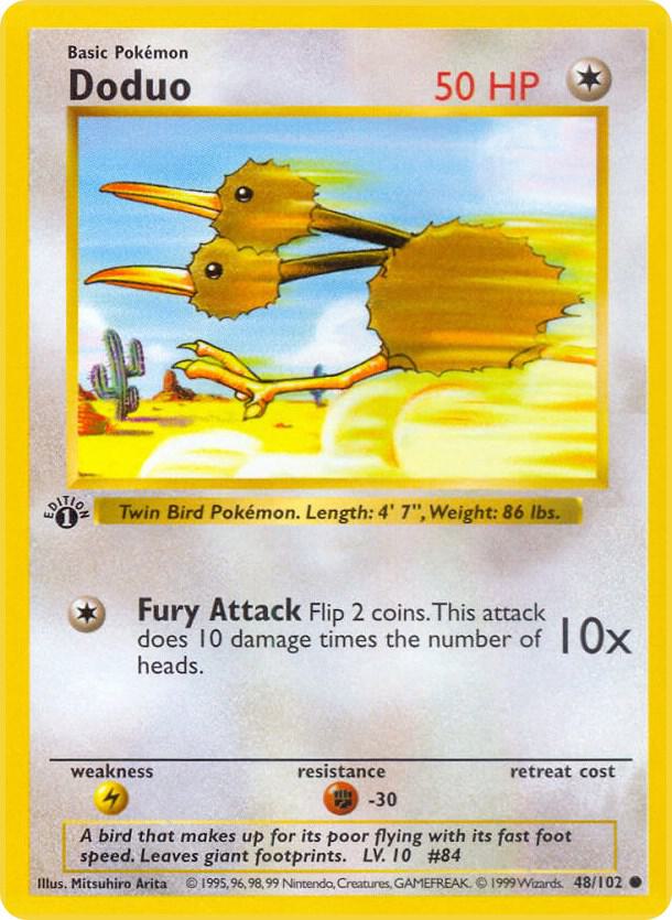 Doduo (048/102) [Base Set Shadowless (Unlimited)]