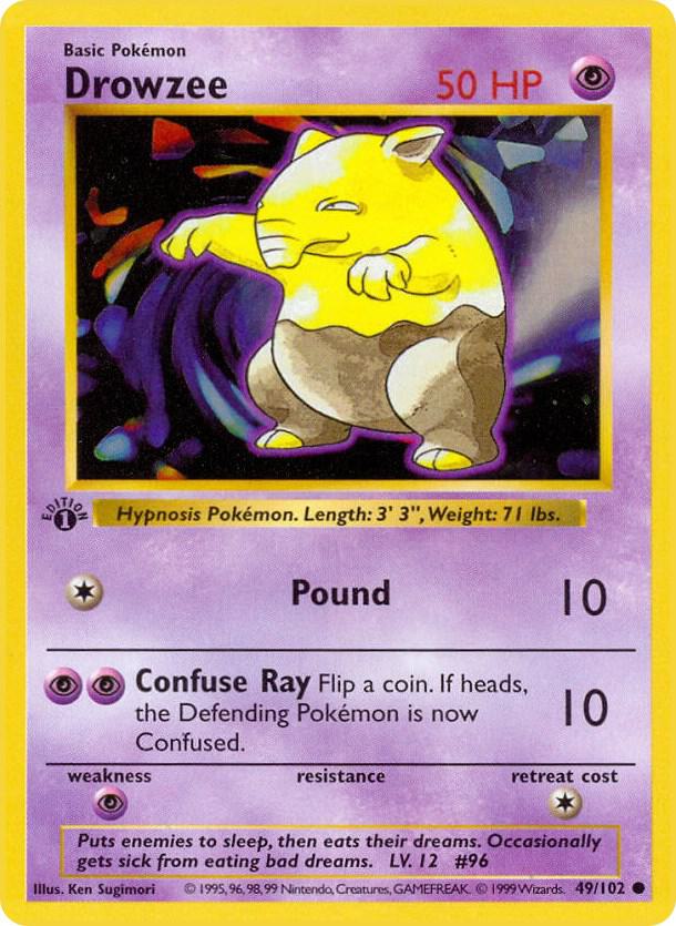 Drowzee (049/102) [Base Set Shadowless (Unlimited)]