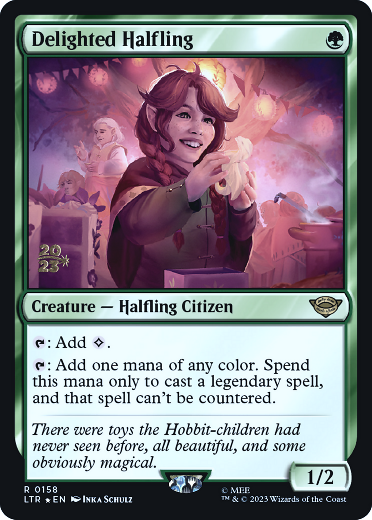 Delighted Halfling (PRE-158) - Tales of Middle-earth Promos Foil