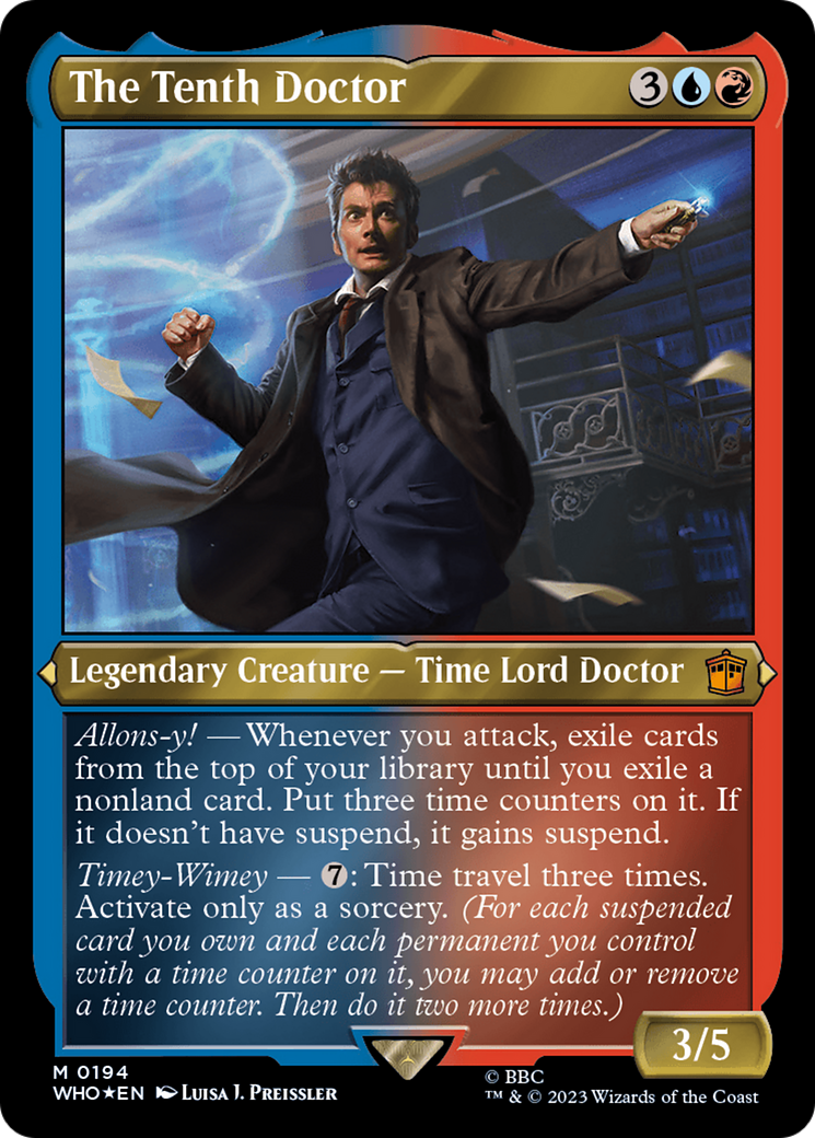 The Tenth Doctor (WHO-194) - Doctor Who Etched Foil