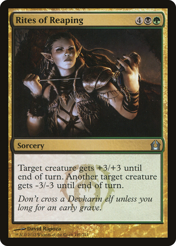 Rites of Reaping (RTR-191) - Return to Ravnica Foil