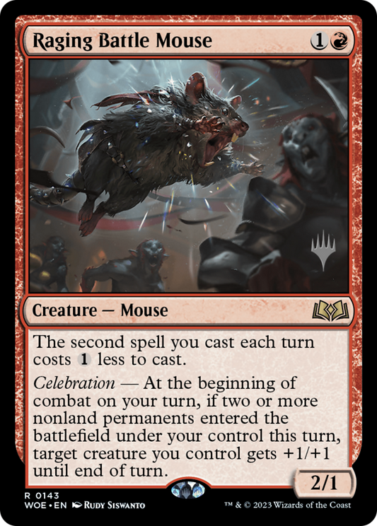 Raging Battle Mouse (PPWOE-143P) - Wilds of Eldraine Promos