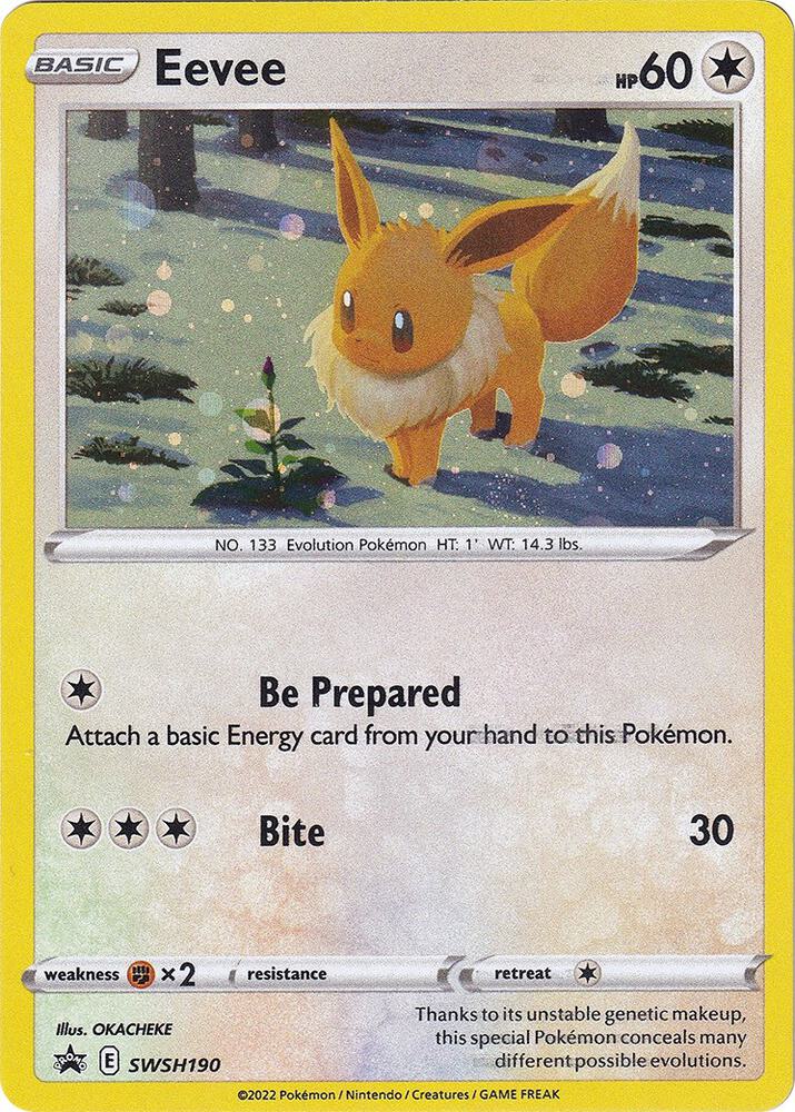Eevee - SWSH190 [SWSH Sword and Shield Promo Cards]