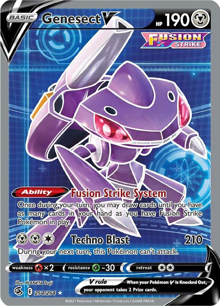 Genesect V (Full Art) (254/264) [SWSH08 Fusion Strike]