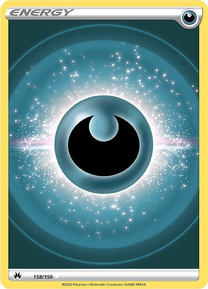 Darkness Energy (Texture Full Art) (158/159) [SWSH: Crown Zenith]