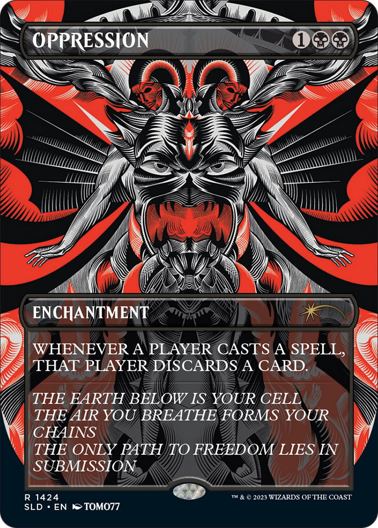 Oppression (SLD-1424) - Secret Lair Drop (Borderless) Foil