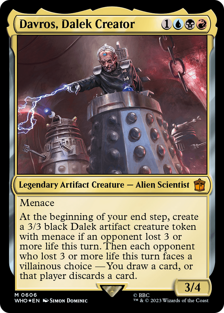 Davros, Dalek Creator (WHO-606) - Doctor Who Foil