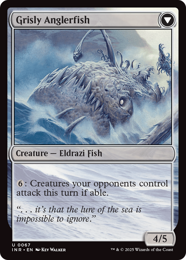 Grizzled Angler // Grisly Anglerfish (INR-067) - Innistrad Remastered