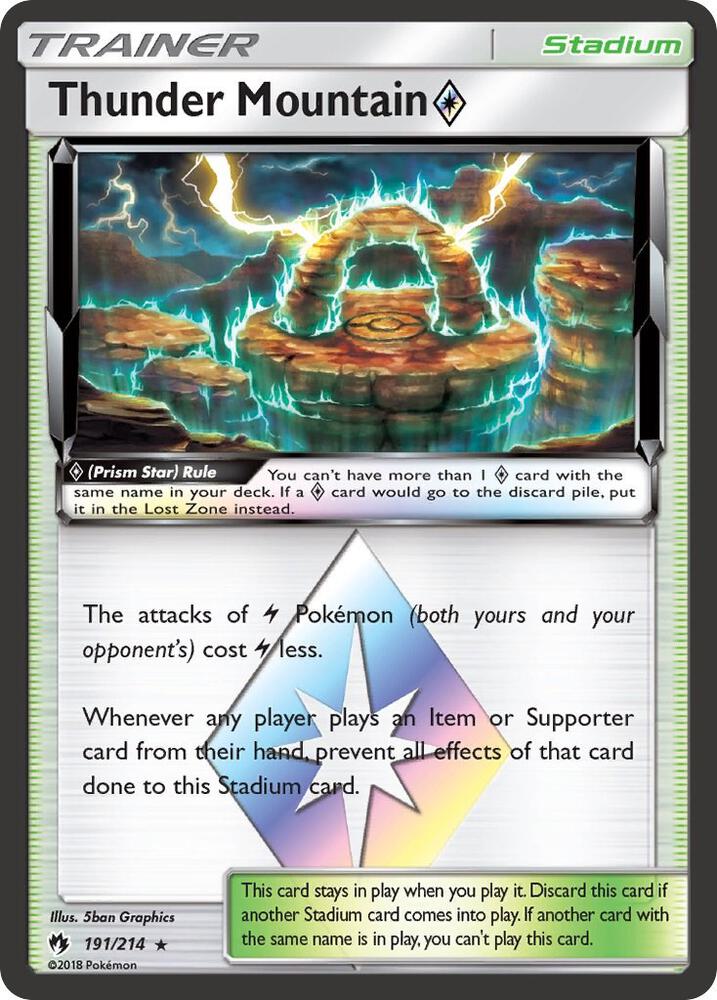 Thunder Mountain Prism Star (191/214) [SM Lost Thunder]