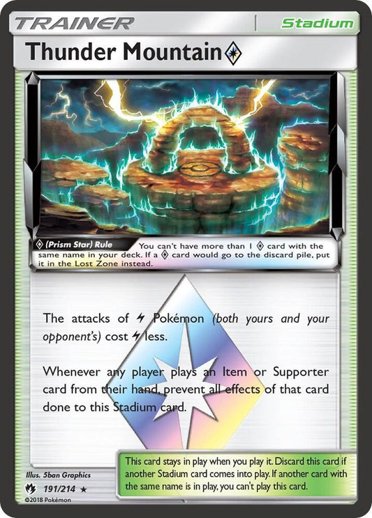 Thunder Mountain Prism Star (191/214) [SM Lost Thunder]