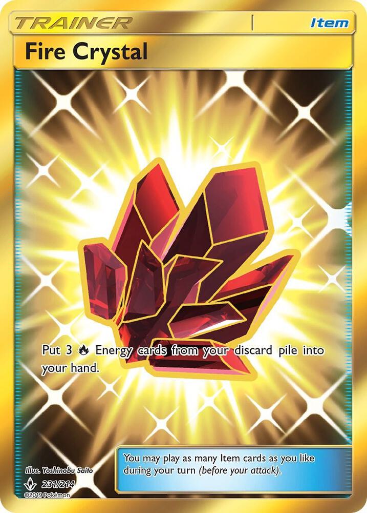 Fire Crystal (Secret) (231/214) [SM Unbroken Bonds]