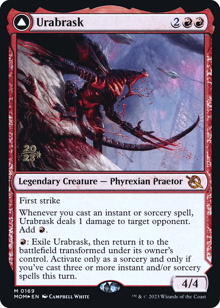 Urabrask // The Great Work (PRE-169) - March of the Machine Promos Foil