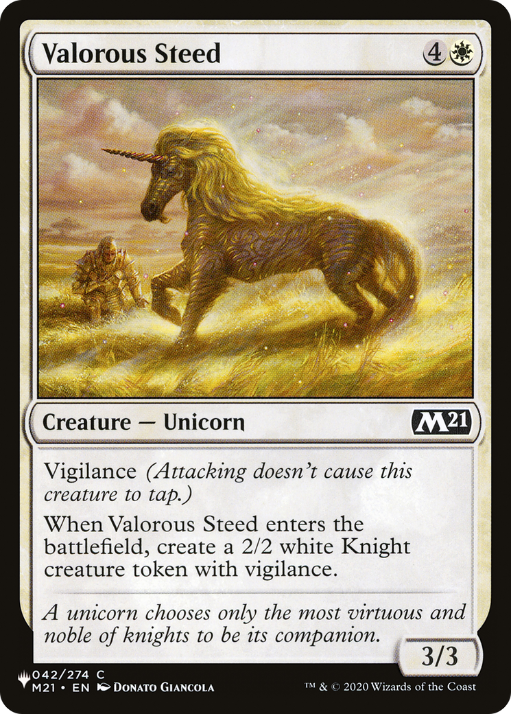 Valorous Steed (LIST-042/274) - The List