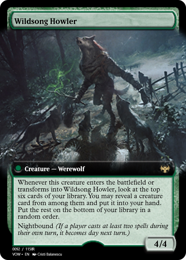 Howlpack Piper // Wildsong Howler (PRM-95425) - Magic Online Promos Foil