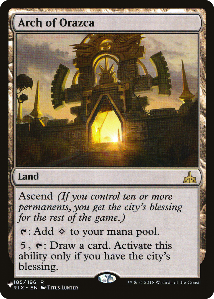 Arch of Orazca (PLST-RIX-185) - The List
