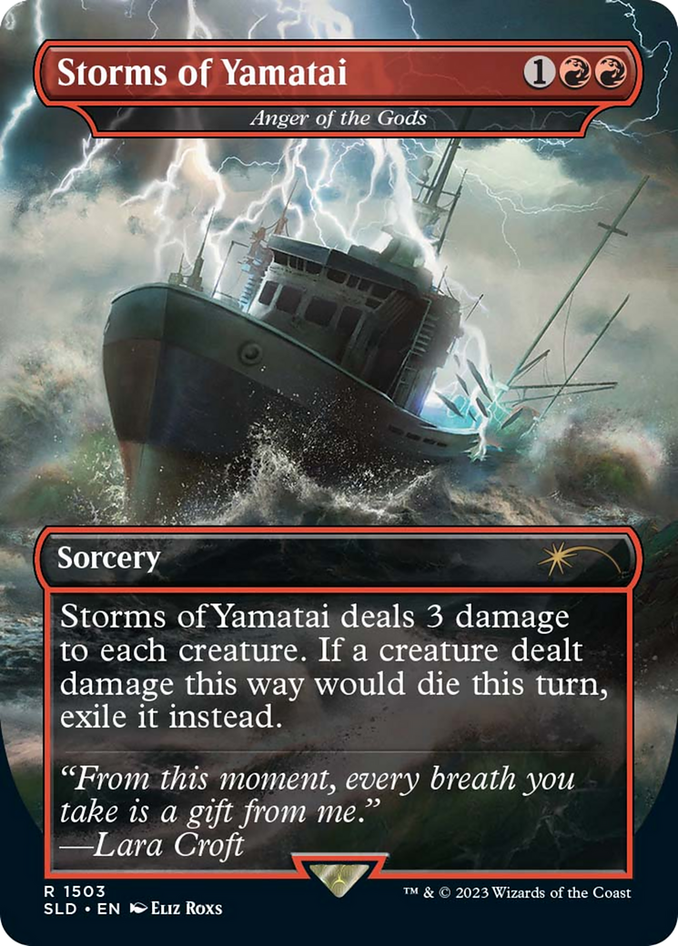 Anger of the Gods (SLD-1503) - Secret Lair Drop / Storms of Yamatai (Borderless)