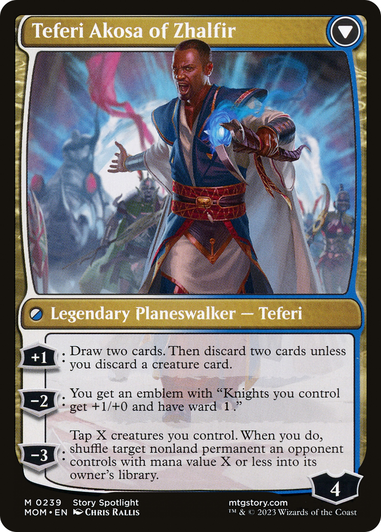 Invasion of New Phyrexia // Teferi Akosa of Zhalfir (MOM-239) - March of the Machine