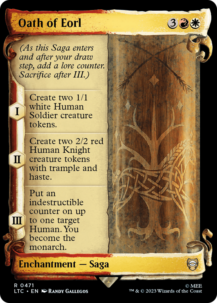 Oath of Eorl (LTC-471) - Tales of Middle-earth Commander: (Showcase) Foil