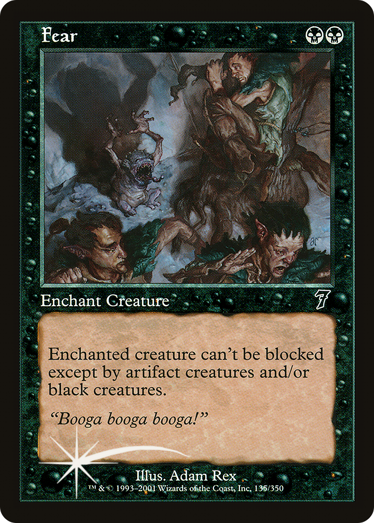 Fear (7ED-135★) - Seventh Edition Foil