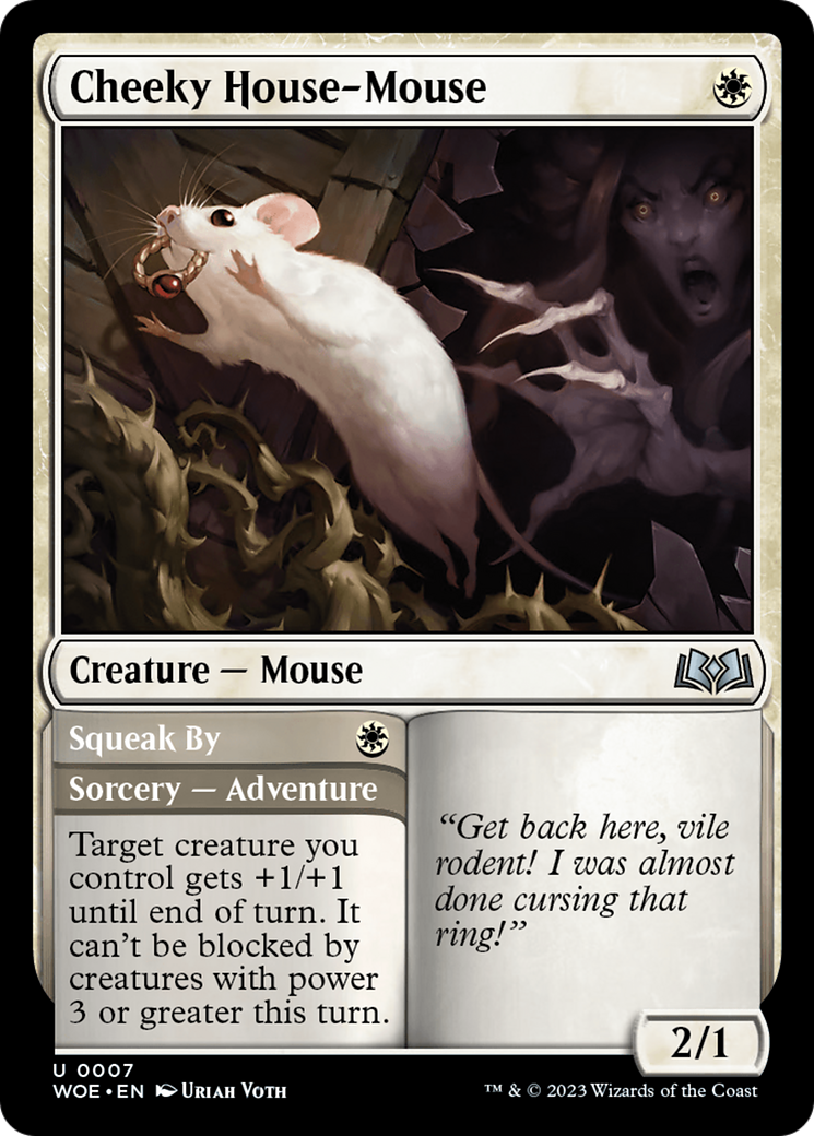 Cheeky House-Mouse // Squeak By (WOE-007) - Wilds of Eldraine Foil