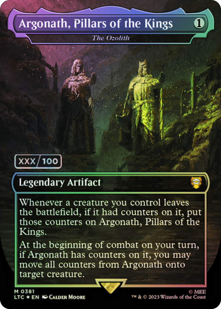 The Ozolith (LTC-381) - Tales of Middle-earth Commander / Argonath, Pillars of the Kings (Borderless) Foil