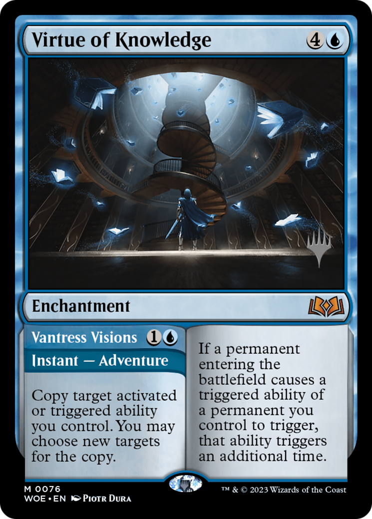 Virtue of Knowledge // Vantress Visions (PPWOE-076) - Wilds of Eldraine Promos