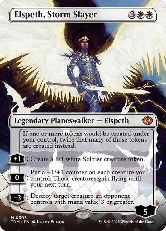Elspeth, Storm Slayer (TDM-398) - Tarkir: Dragonstorm (Borderless)