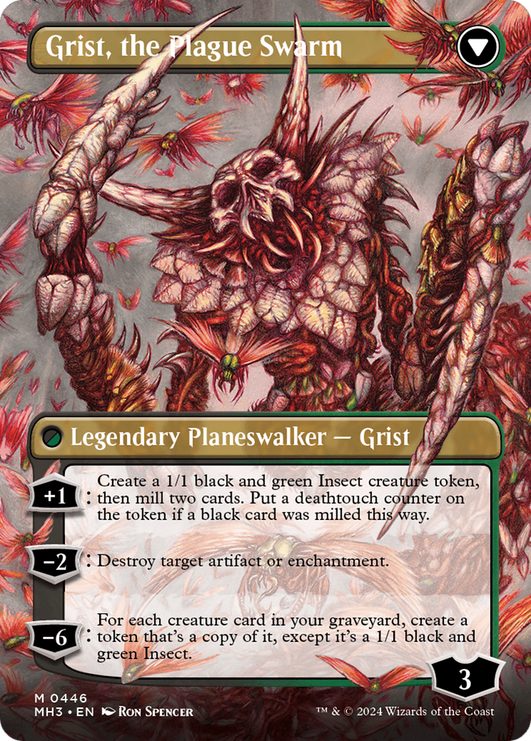 Grist, Voracious Larva // Grist, the Plague Swarm (MH3-446) - Modern Horizons 3 (Borderless)