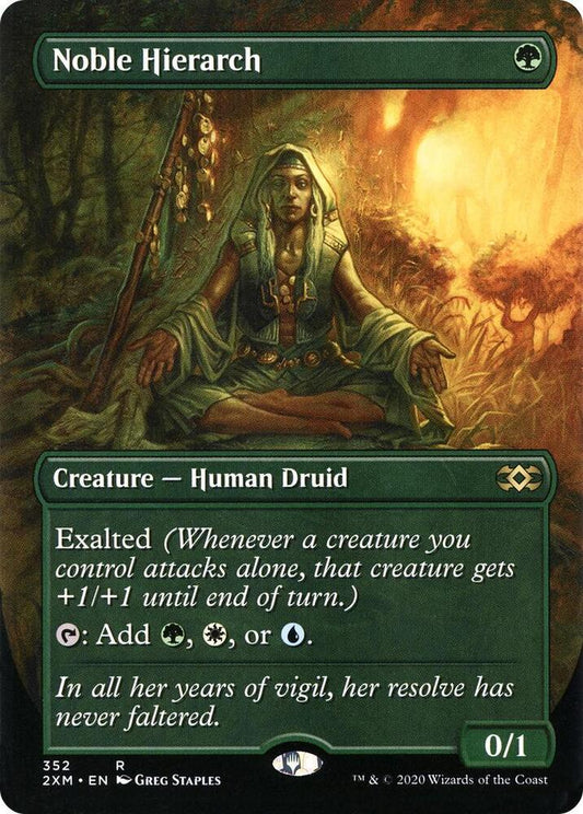 Noble Hierarch (Borderless) (352) [Double Masters] [Borderless]
