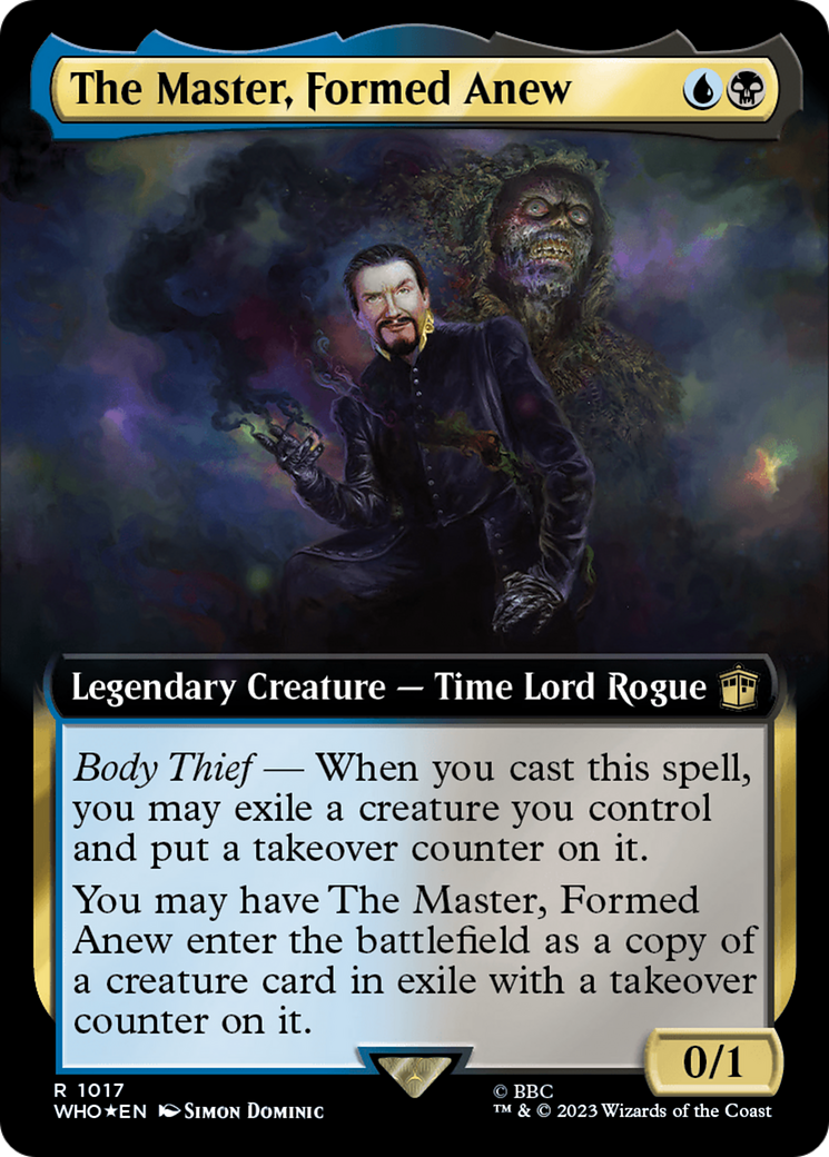 The Master, Formed Anew (WHO-1017) - Doctor Who: (Extended Art) Foil
