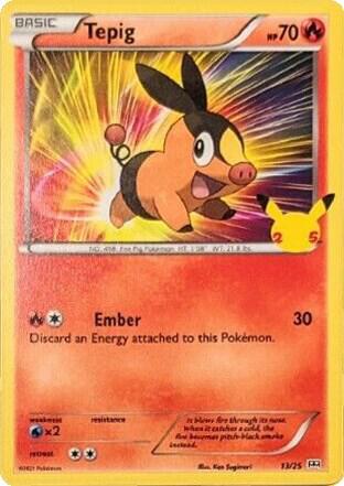 Tepig - 13/25 (013/025) [McDonalds 25th Anniversary Promos]
