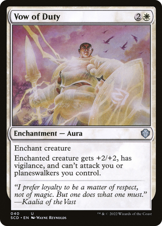 Vow of Duty (SCD-040) - Starter Commander Decks